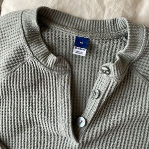 Old Navy Waffle-Knit Henley Top